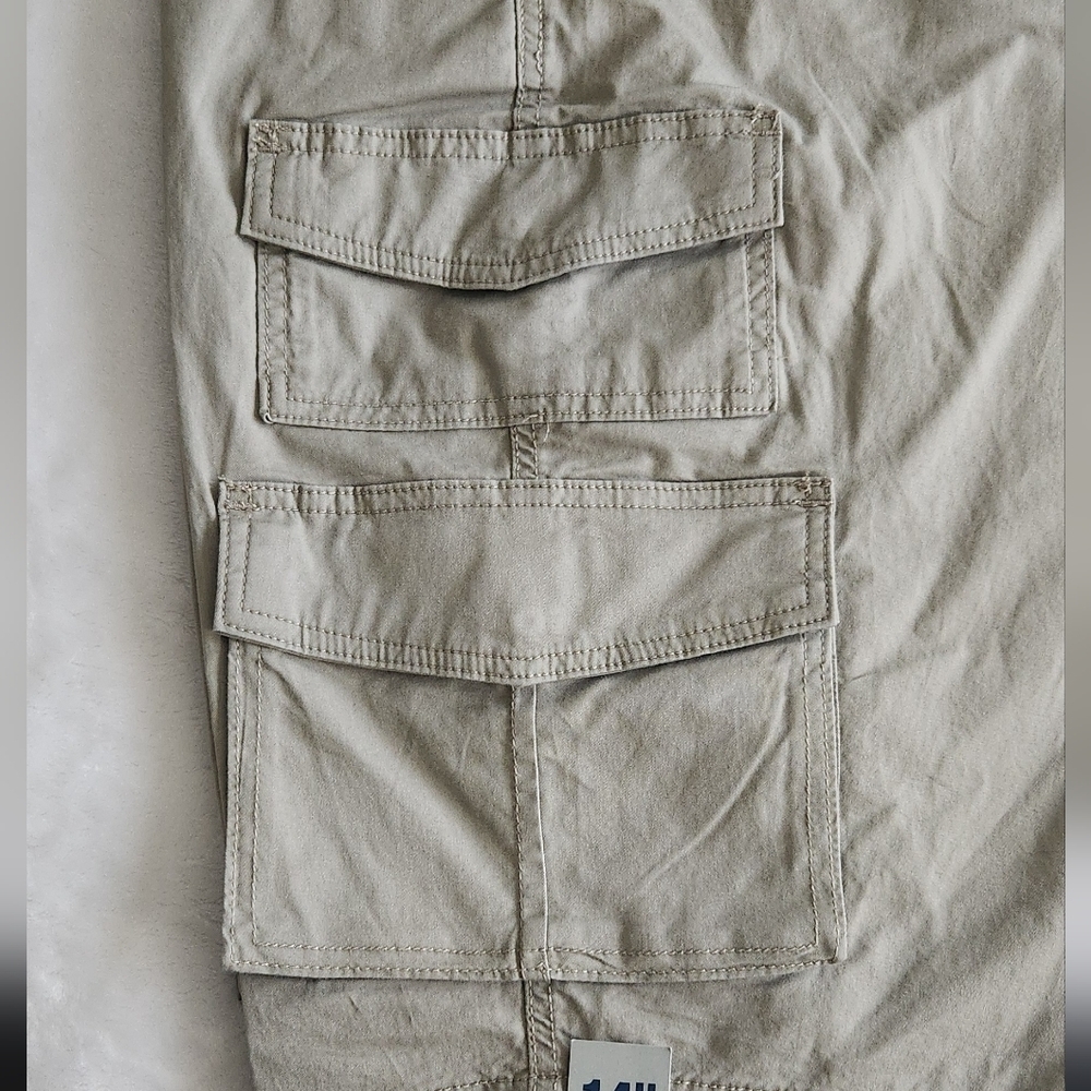 🩳 George Men’s Tan Cargo Messenger Shorts – Size 42, NWT, 14” Inseam - Picture 6 of 12